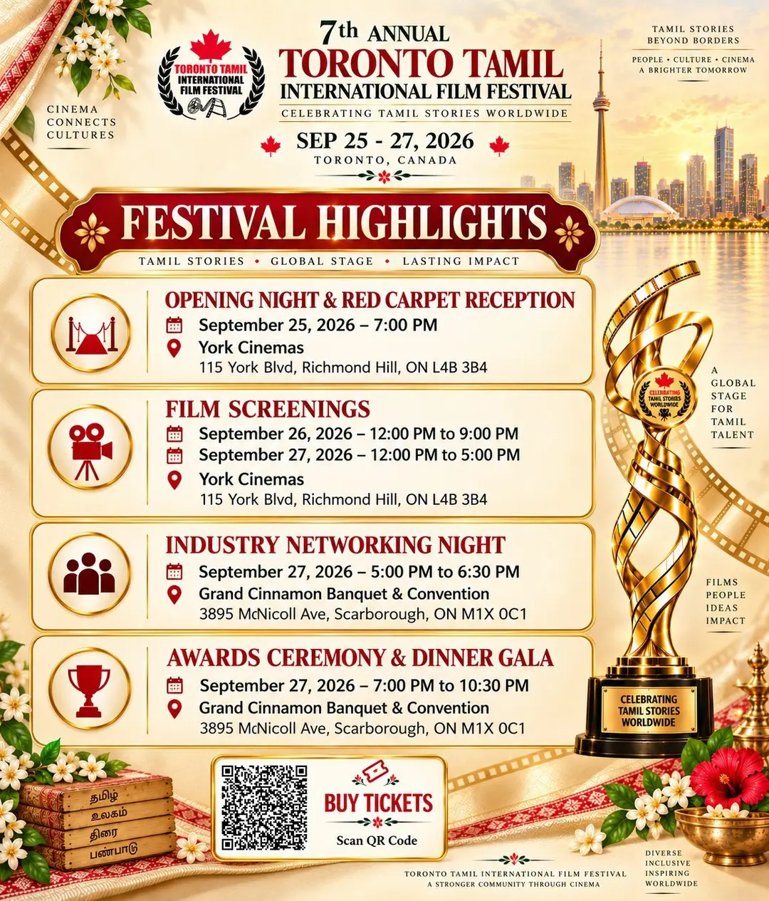 7th Toronto Tamil International Film Festival 2026