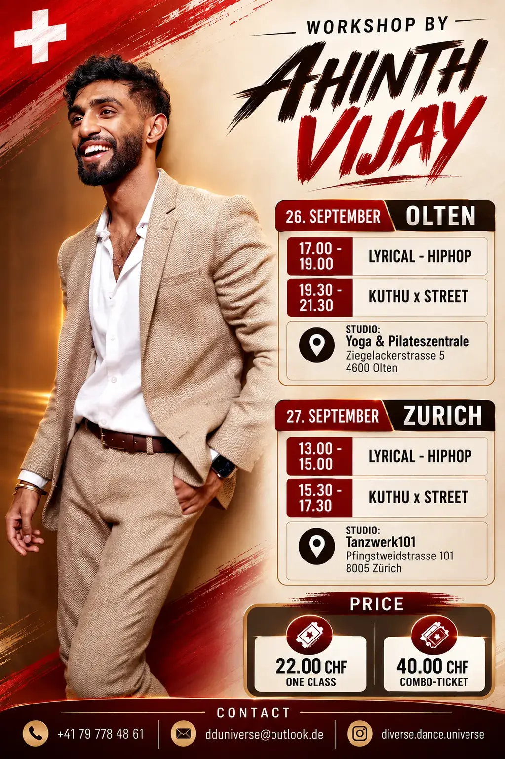 Workshop by Ahinth Vijay – Zurich